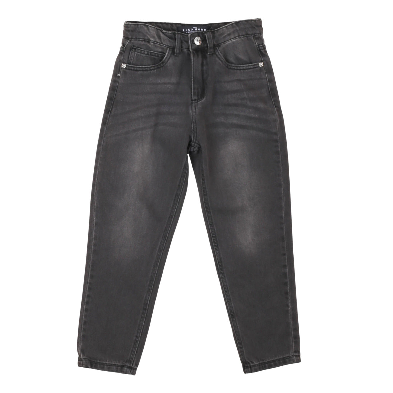 PANTALONE JEANS IN DENIM NERO JOHN RICHMOND DA BAMBINA