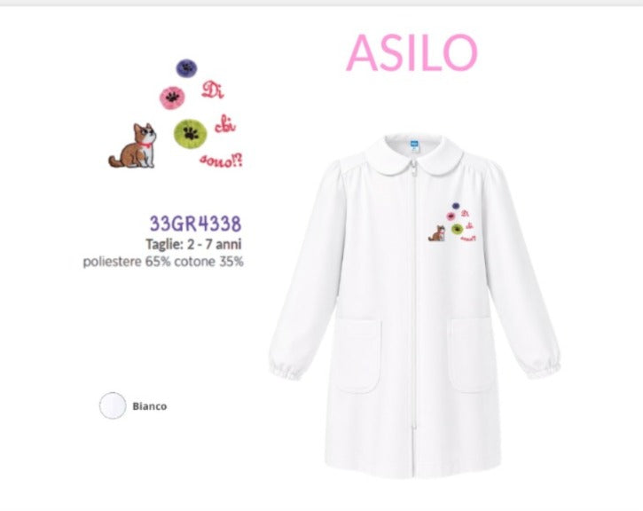 GREMBIULE SIGGI PER ASILO DA BAMBINA