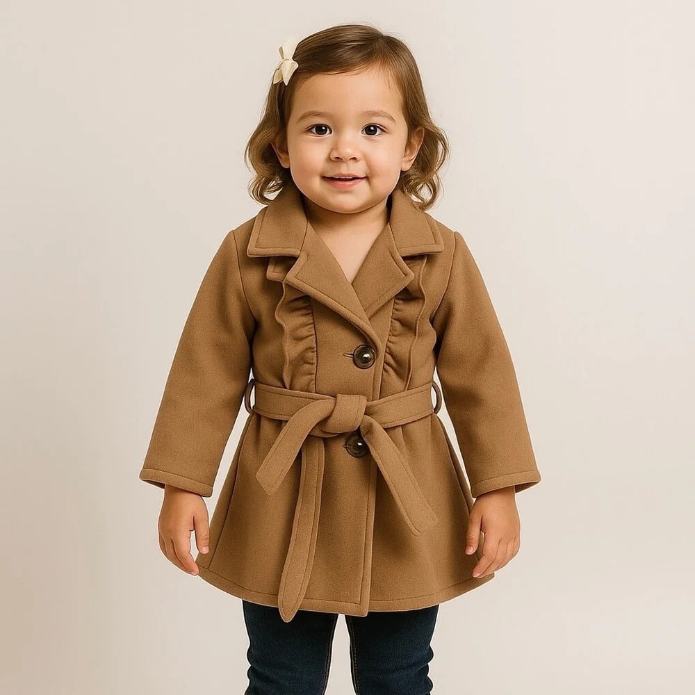 CAPPOTTO COLOR CAMMELLO BAMBINA