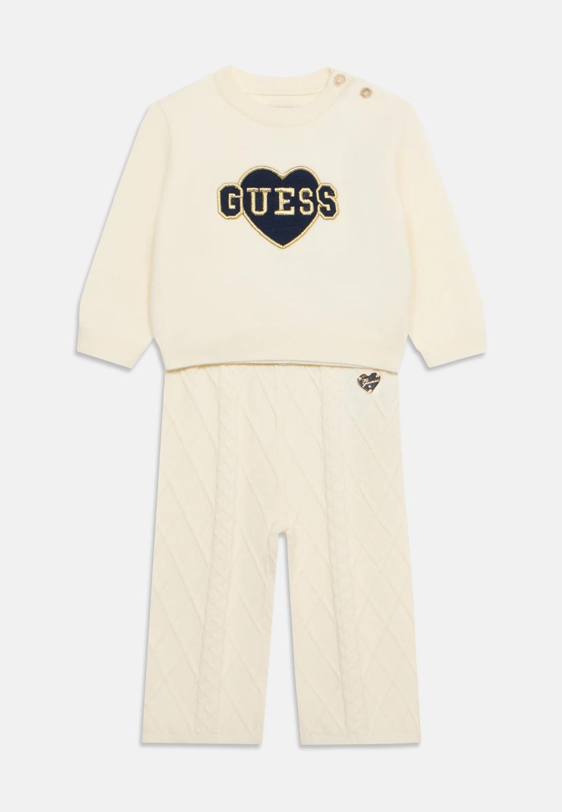 COMPLETO GUESS IN CALDO COTONE NEONATA