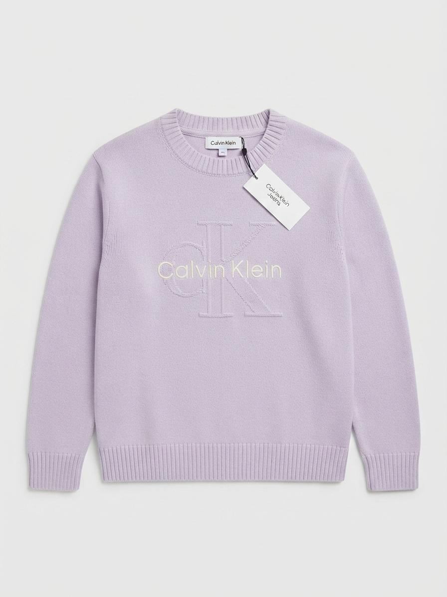 MAGLIA CALVIN KLEIN BAMBINA CON LOGO RICAMATO